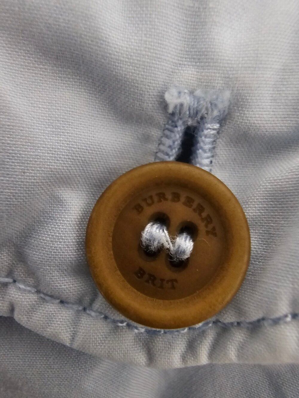 Burberry Brit Light Blue Cotton Chino Shorts Men's 40 Luxe Designer Casual Prepp - Picture 6 of 13